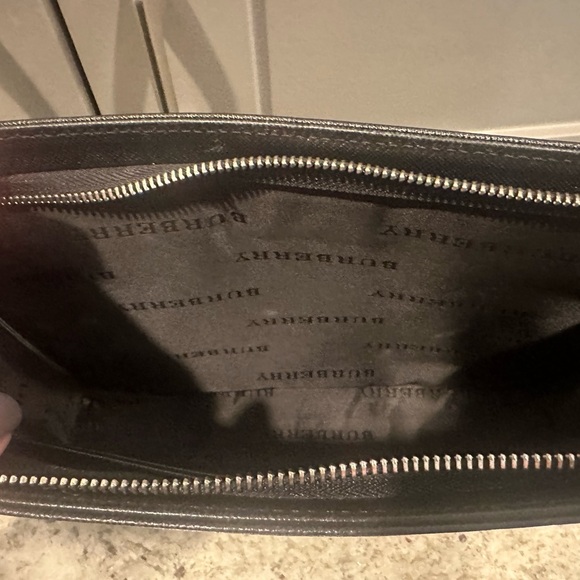 Burberry Black Leather Wristlet - Picture 6 of 12